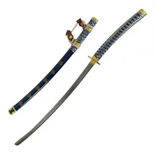 Espada Katana Jintachi Cerimonial Ronin Azul Suporte De Chão Foto mini 1