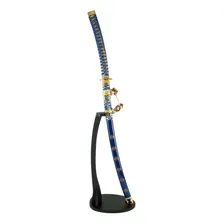 Espada Katana Jintachi Cerimonial Ronin Azul Suporte De Chão Foto mini 4