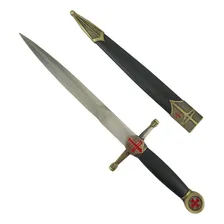 Espada Punhal Adaga Cavaleiro Templário Medieval Maçonaria Foto mini 1