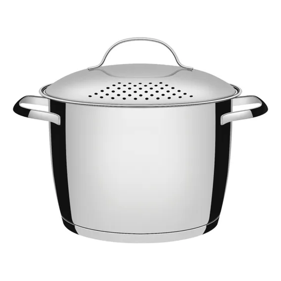 Espagueteira Tramontina Allegra 22cm 5,5L em Aço Inox com Fundo Triplo Foto 1