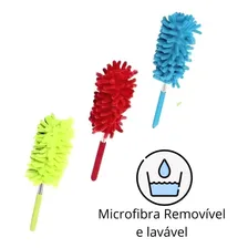 Espanador Pó Extensível Microfibra Eletrostático Lavável Foto mini  3
