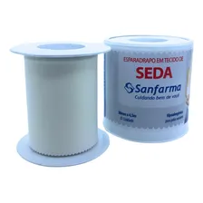 Esparadrapo Branco Tecido Em Seda Sanfarma 50mmx4,5m 24 Unid Foto mini 2