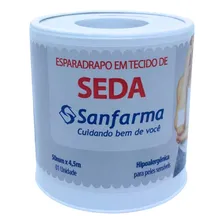 Esparadrapo Branco Tecido Em Seda Sanfarma 50mmx4,5m 24 Unid Foto mini 1