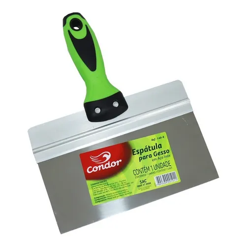 Espátula Aço Inox 8'' / 20cm Massa Corrida, Gesso E Drywall Foto 1