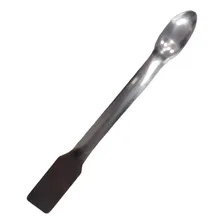 Espátula Com Colher Em Aço Inox 15cm Laboratório Foto mini 1