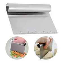 Espátula Cortador Raspador Inox De Massas Legumes Com Régua Foto mini  2