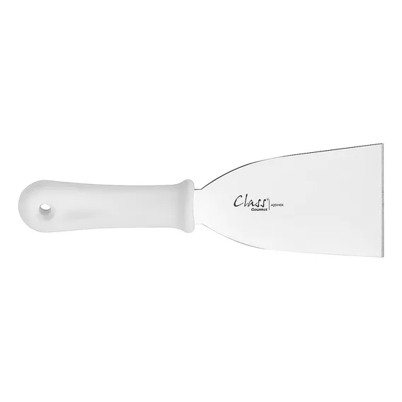 Espátula Inox Cozinha Reta Chapa Para Lanche Pizza Chapeiro Foto 1