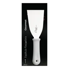 Espátula Inox Cozinha Reta Chapa Para Lanche Pizza Chapeiro Foto mini  2