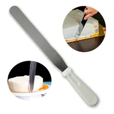 Espátula Para Alisar Bolo Confeiteiro Inox Profissional Foto mini 1