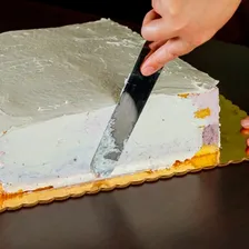 Espátula Para Alisar Bolo Confeiteiro Inox Profissional Foto mini 2