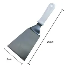 Espátula Para Hamburguer Pizza Aço Inox 90mm Resistente Top Foto mini  2