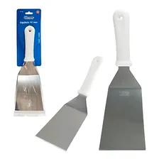 Espátula Para Hamburguer Pizza Aço Inox 90mm Resistente Top Foto mini  3