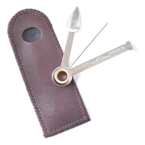Espatula Para Limpeza De Cachimbo 3 Em 1 + Capa Foto 1