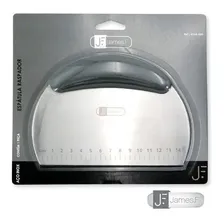 Espátula Raspador Inox Confeiteiro Massa Legumes Gourmet Cor Aço inox Foto mini 2