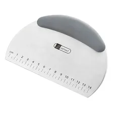 Espátula Raspador Inox Confeiteiro Massa Legumes Gourmet Cor Aço inox Foto mini 1