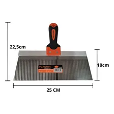 Espátula Reta Em Inox 10 Polegadas Para Gesseiro Foto mini 4