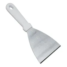 Espátula Reta Para Lanche Chapeiro Aço Inox Profissional Foto mini 1