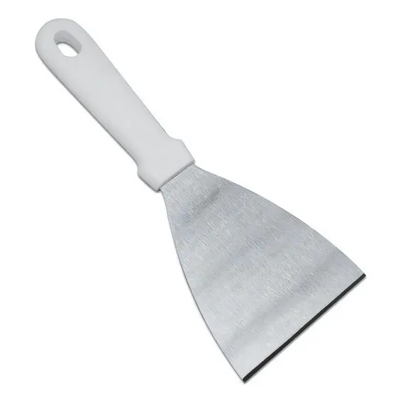 Espátula Reta Para Lanche Chapeiro Aço Inox Profissional Foto 1