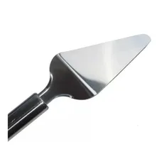 Espatula Serra Cortar Bolo PƔ Para Torta Pizza AƧo Inox + Cor Prata Foto mini 4