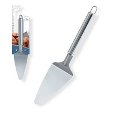 Espatula Serra Cortar Bolo PƔ Para Torta Pizza AƧo Inox + Cor Prata Foto mini 1