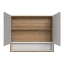 Espelheira Armário Para Banheiro 2 Portas E 3 Nichos 80 Cm Cor Mel Com Arenas Foto mini 3