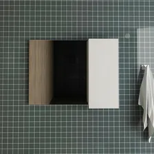 Espelheira Para Banheiro 1 Porta Bn3602 Branco Foto mini 2