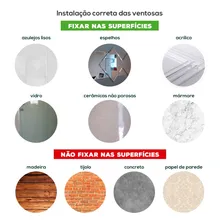 Espelho Antiembaçante Com Ventosa Com Gancho Branco Future Foto mini 4