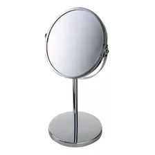 Espelho De Aumento Dupla Face Mor Inox Girat贸rio 360 Foto mini 1