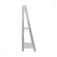 Espelho De Chão Com 2 Prateleiras Retrô 161cmx50cm Eiwt Cor da moldura Branco Movelbento Foto mini 2