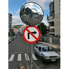 Espelho De Monitoramento Convexo 50 Cm Retrovisor E Portaria Foto mini 3