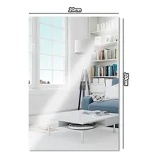 Espelho Decorativo Autocolante Acrílico 20x30cm Flexível Top Moldura Apenas O Espelho Foto mini 4