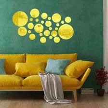 Espelho Decorativo Bubbles Dourado Foto mini  2