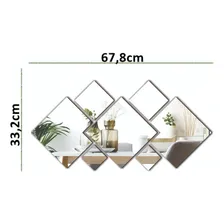 Espelho Decorativo Em Acrílico 7 Peças Sala Quarto Foto mini 4