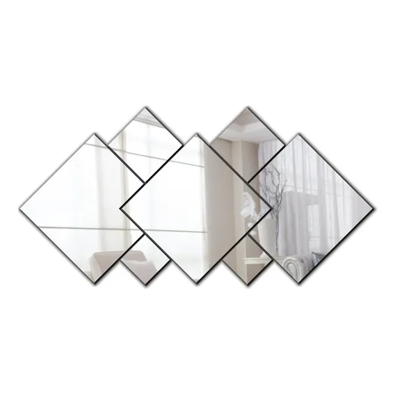 Espelho Decorativo Em Acrílico 7 Peças Sala Quarto Foto 1