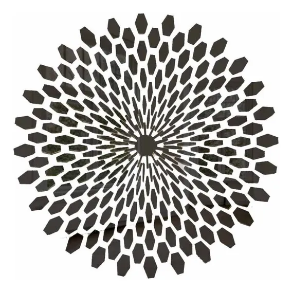 Espelho Decorativo Mandala - Preto Foto 1