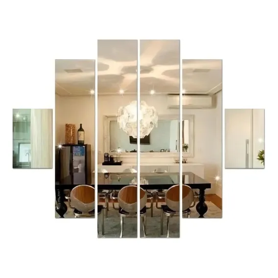 Espelho Decorativo Retangular Em Acrílico Foto 1