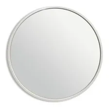 Espelho Decorativo Round Externo Branco 30 Cm Redondo Foto mini  2