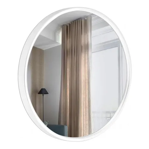 Espelho Decorativo Round Externo Branco 30 Cm Redondo Foto 1