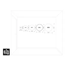 Espelho Decorativo Round Externo Branco 30 Cm Redondo Foto mini  3