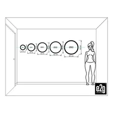 Espelho Decorativo Round Externo Branco 30 Cm Redondo Foto mini 4