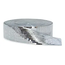 Espelho Decorativo Tamanho 4mmx4mm Rolo C/10 Mtrs Artesanato Foto mini 3