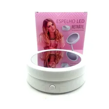 Espelho Dupla Face Com Luz Led Aumento Maquiagem Mesa Foto mini 4