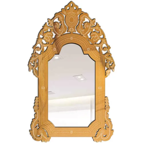 Espelho Espelho Veneziano Decorativo Provençal 65x100 3885 Cor da moldura Dourado Foto 1