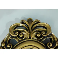 Espelho Oval Provençal Antigo Luxo Decoração Moldura Ouro Velho Foto mini 4