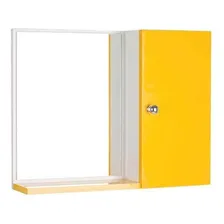 Espelho Para Banheiro Com Armário Amarelo Foto mini 1