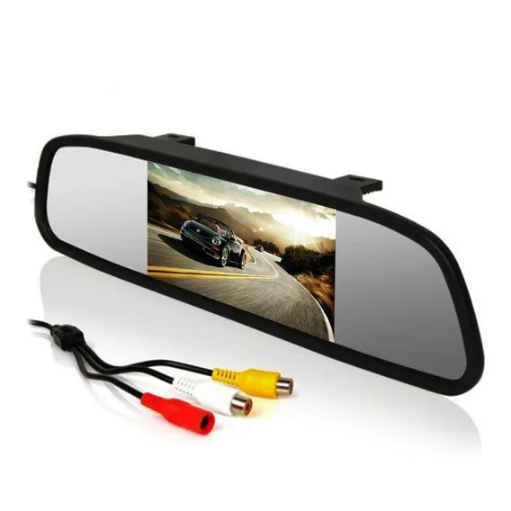 Espelho Retrovisor Interno Com Display Lcd Para CĂąmera De RĂ© Foto 1