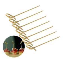 Espetinho De Petisco 7cm Kit Com 1000 Unidades Festa Bistr么 Cor Espeto Nozinho Bambu Espetinho Bambu Foto mini 1