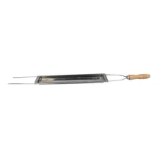 Espeto 75cm Com Bandeja Assar Petiscos Queijinho Foto mini 2