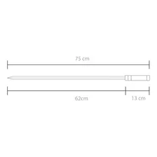 Espeto Churrasco Gaúcho 75cm - Aço Cromado Profissional Foto mini  2
