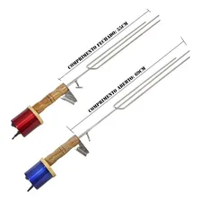 Espeto Girat贸rio Bivolt Inox Triplo Churrasco Gastrobel Foto mini 4